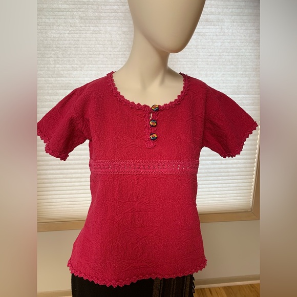 Tops - Salsa Size L (runs smaller see pics) 100% Cotton Hand loomed
